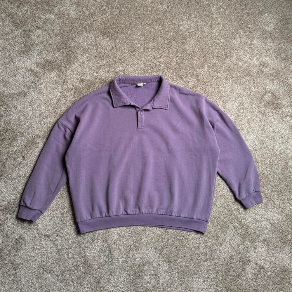 TWIK PALE PURPLE COLLARED SWEATSHIRT - Picture 3 of 5
